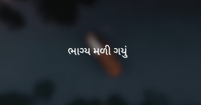 ભાગ્ય મળી ગયું
